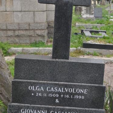 CASALVOLONE Giovanni 1901-1973 &amp; Olga 1909-1998