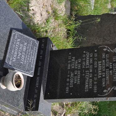 CARSTENS Pieter Jacobus 1918-1993 &amp; Barbara 1928-1989