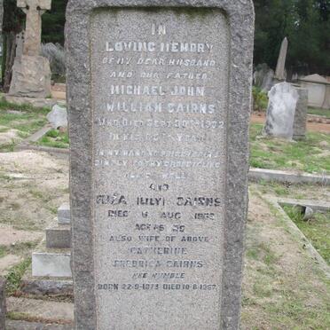 CAIRNS Michael John William -1902 &amp; Catherine Fredrika HUMBLE 1873-1967 :: CAIRNS Eliza -1953