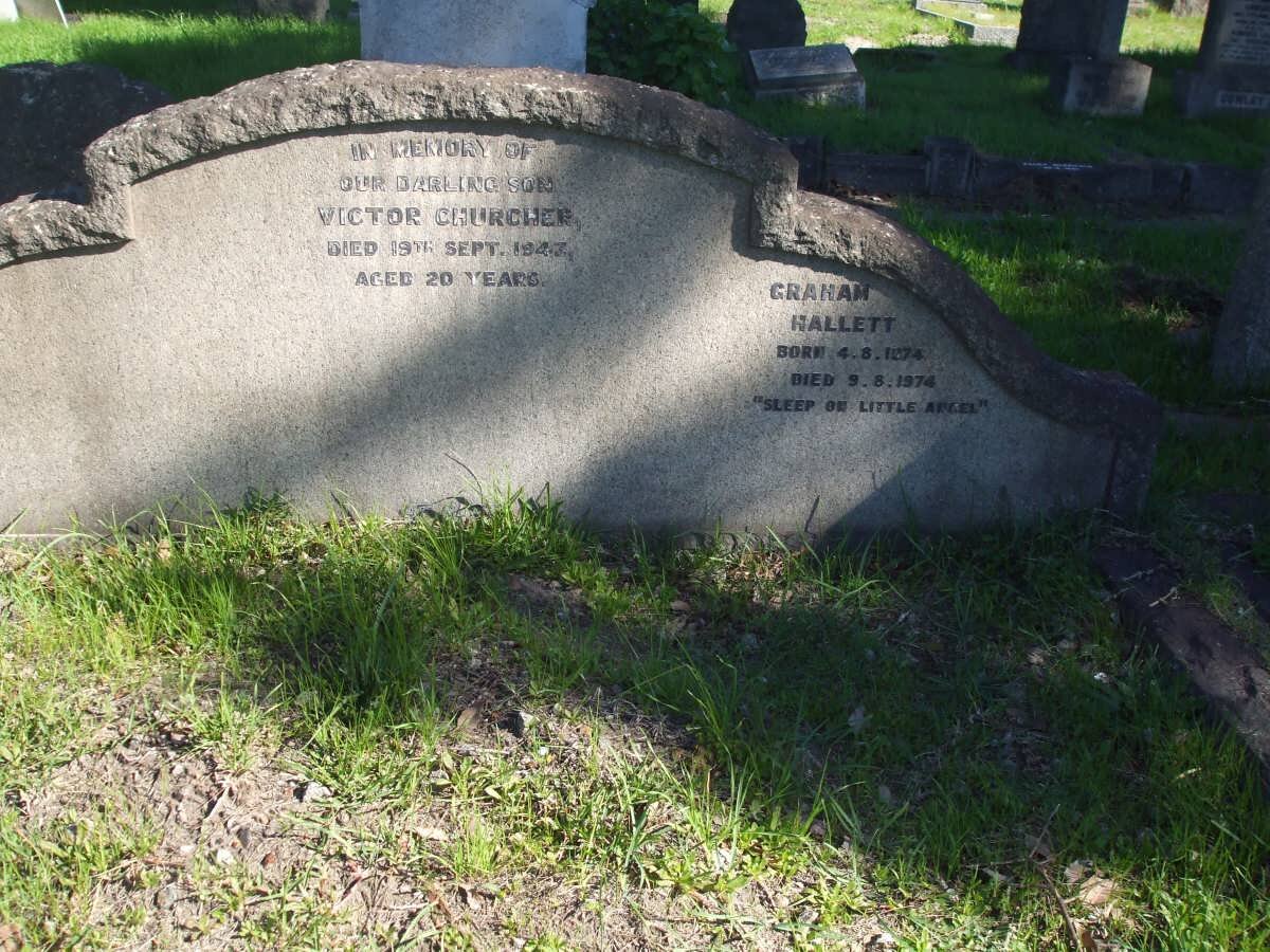 CHURCHER Victor -1943 :: HALLETT Graham -1974-1974