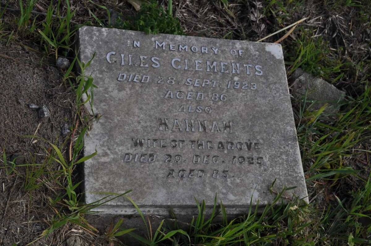 CLEMENTS Giles -1923 &amp; Hannah -1925
