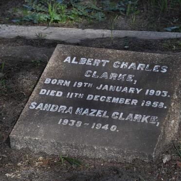 CLARKE Albert Charles 1903-1958 :: CLARKE Sandra Hazel 1938-1940
