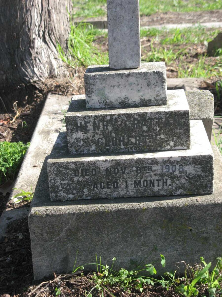 CLOHERTY Henry Grattan 1908-1908
