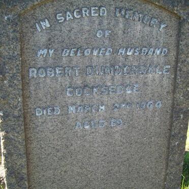 COCKSEDGE Robert Dunderdale -1904