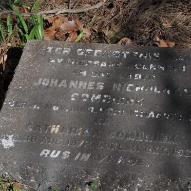 COMBRINK Johannes Nicholaas 1860-1952 &amp; Catharina 1872-1964