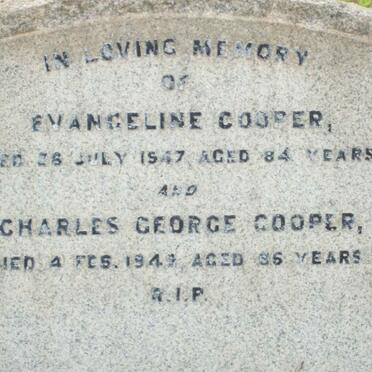 COOPER Charles George -1949 &amp; Evangeline -1947