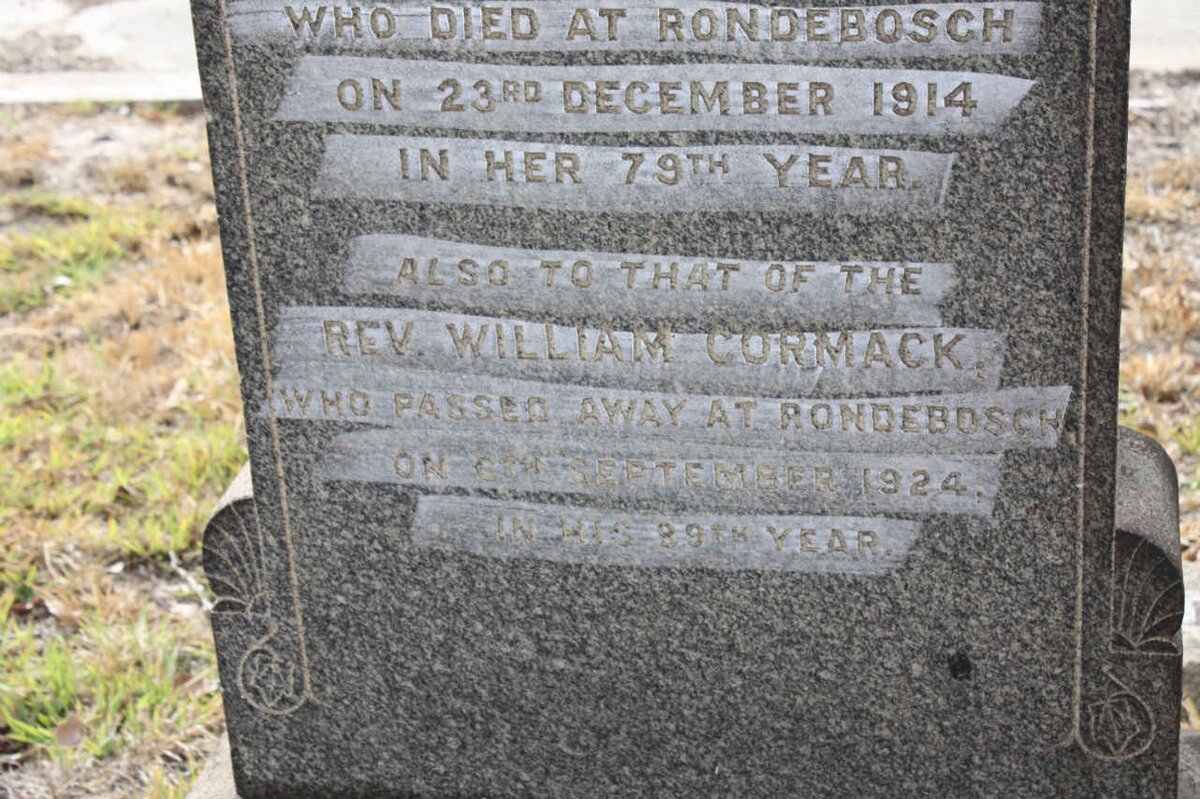 CORMACK William -1924