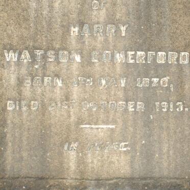 COMERFORD Harry Watson 1870-1913