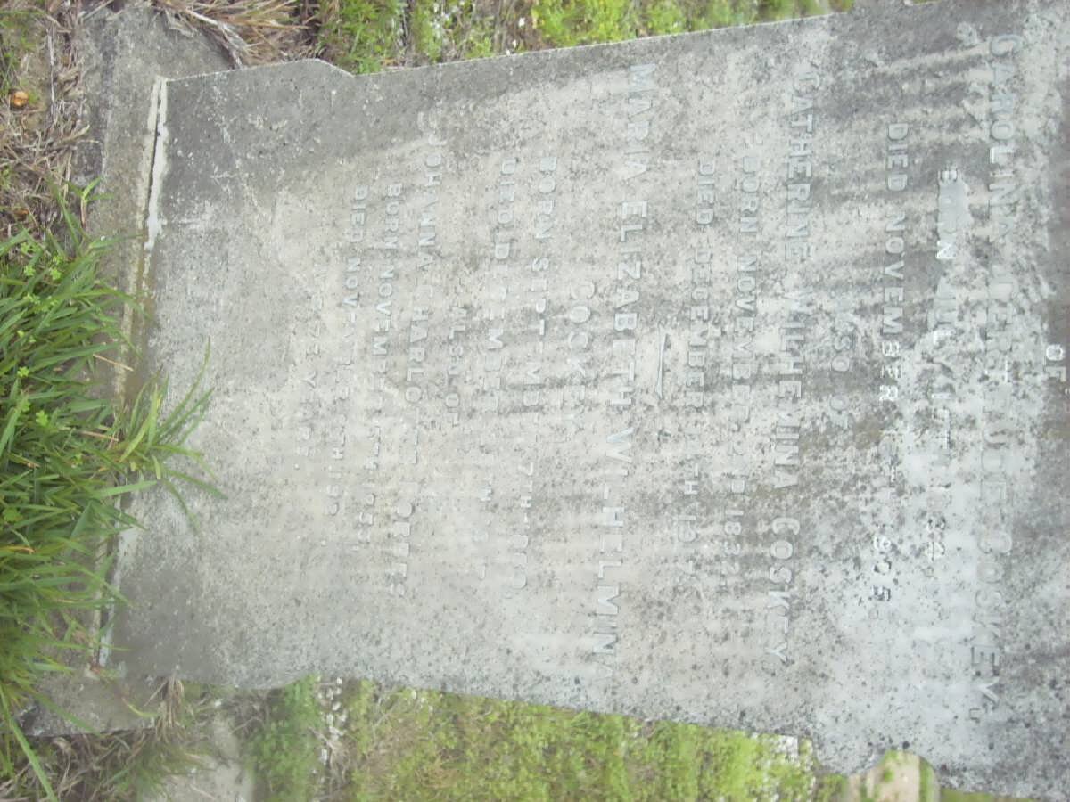 COSKEY Carolina Gertruida 1834-1905 :: COSKEY Catherine Wilhelmina 1832-1917