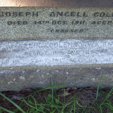 COLENSO Joseph Ancell  -1911 &amp; Selina nee BRAMBLE -1917