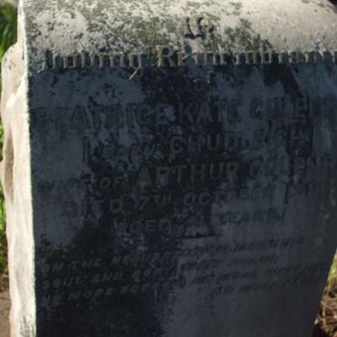 COLENSO Beatrice Kate nee CHUDLEIGH -1918 