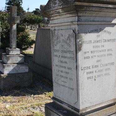 CRAWFORD Charles James 1872-1954 &amp; Lizzie Kirk 1876-1962