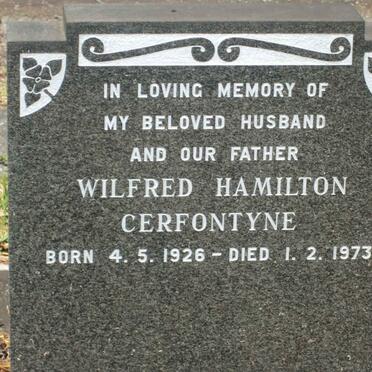 CERFONTYNE Wilfred Hamilton 1926-1973