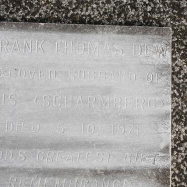 DEW Frank Thomas -1971