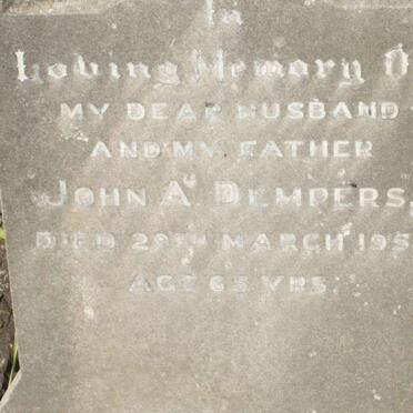 DEMPERS John A. -1954