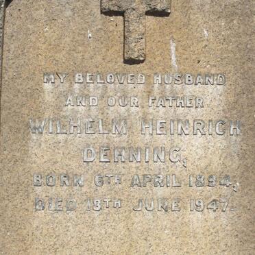 DEHNING Wilhelm Heinrich 1894-1947