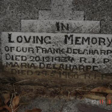 DELAHARPE Frank -1934 &amp; Maria -1960