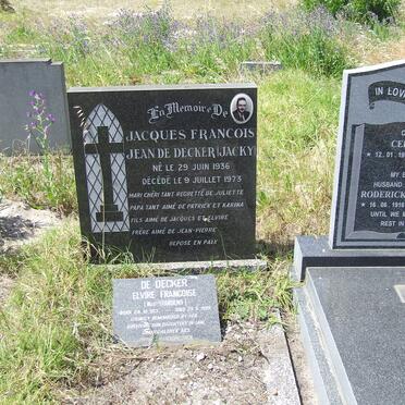 DECKER Jacques Francois, de 1936-1973 :: DECKER Elvire Francoise, de nee STANSENS 1913-1999 :: BURRICKS Roderick 1916-2002