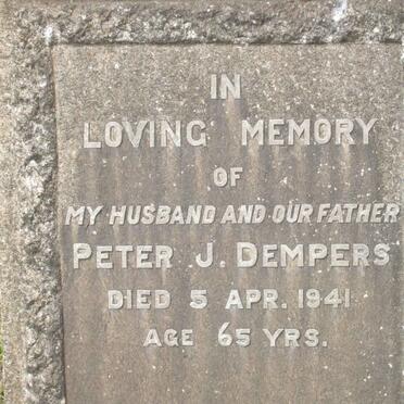 DEMPERS Peter J. -1941