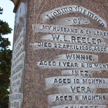 REELER W.L. -1900 :: REELER Winnie :: REELER Inez :: REELER Vera