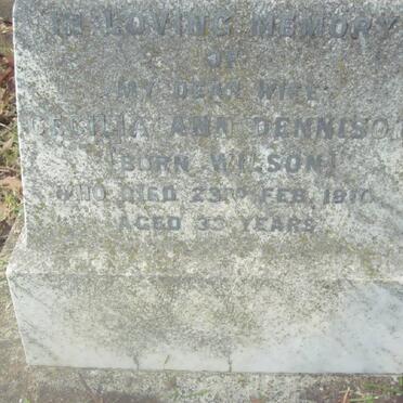 DENNISON Cecilia Ann nee WILSON -1910