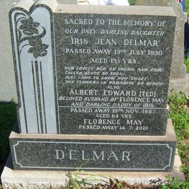 DELMAR Albert Edward -1967 &amp; Florence May  -2001 :: DELMAR Iris Jean  -1950 