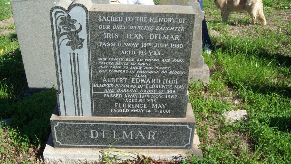 DELMAR Albert Edward -1967 &amp; Florence May  -2001 :: DELMAR Iris Jean  -1950 