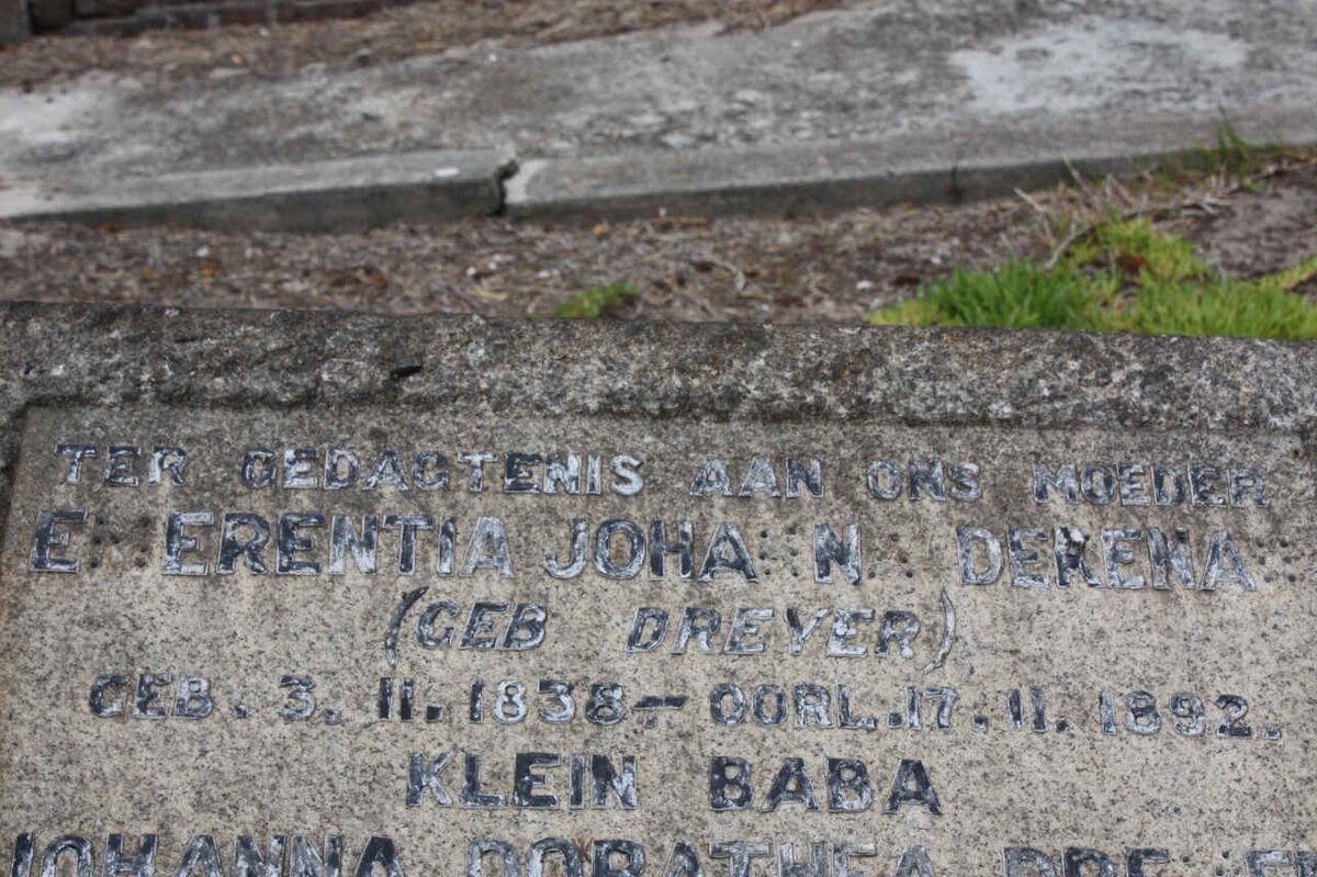 DEKENAH Emerentia Johanna nee DREYER 1836-1892