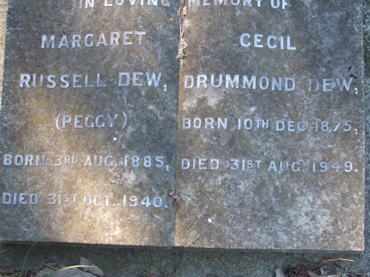 DEW Cecil 1875-1949 &amp; Margaret Russell 1885-1940