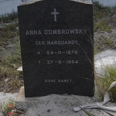 DOMBROWSKY Anna nee MARQUARDT 1878-1964