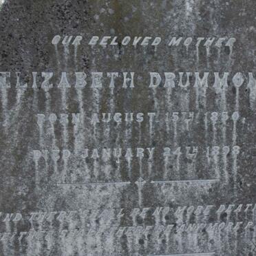 DRUMMOND Elizabeth 1850-1898