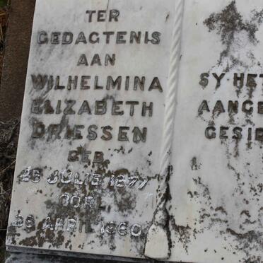 DRIESSEN Wilhelmina Elizabeth 1877-1960