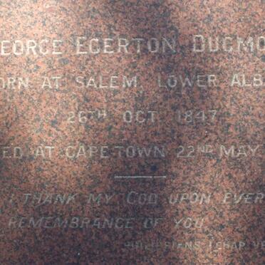 DUGMORE George Egerton 1847-1910 &amp; Louisa 1844-1933 