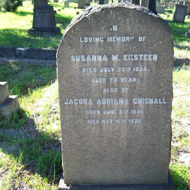 EKSTEEN Susanna M. -1924 :: CHISNALL Jacoba Adriana 1854-1932