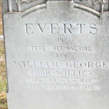 EVERTS William George 1898-1975