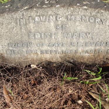EVANS Edith Mary -1925