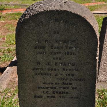 EVANS J.C. -1921 &amp; Jane -1932 :: EVANS R.J. -1916