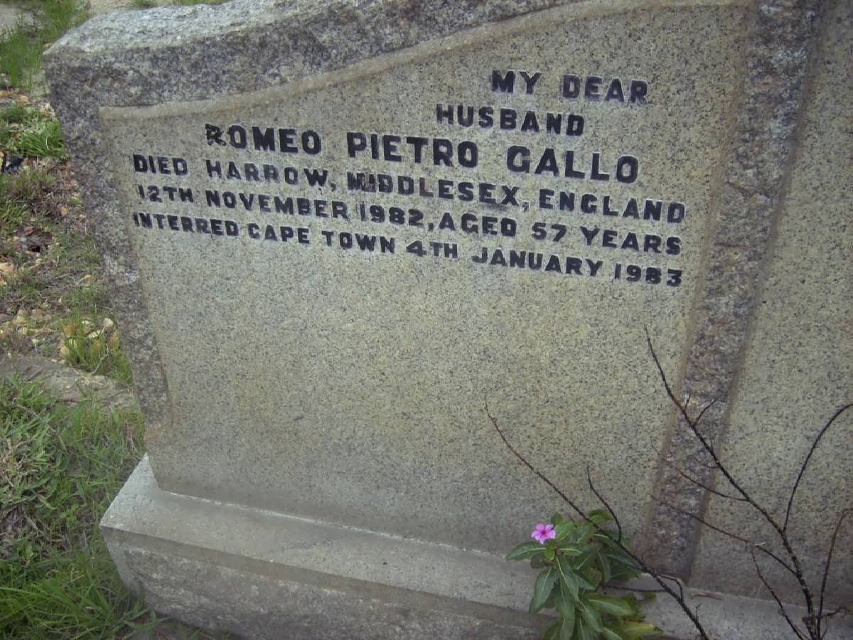 GALLO Romeo Pietro -1982