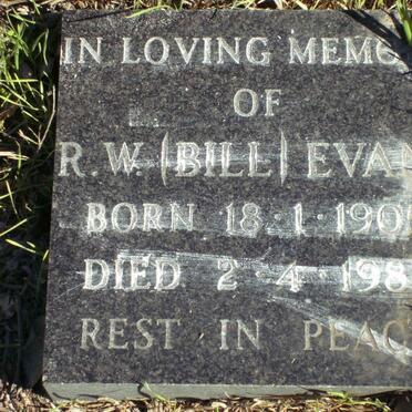 EVANS Reginald Griffith 1877-1945 &amp; Alida Elizabeth 18??-1951 :: EVANS R.W. 1905-1983 :: EVANS R.G. -1945