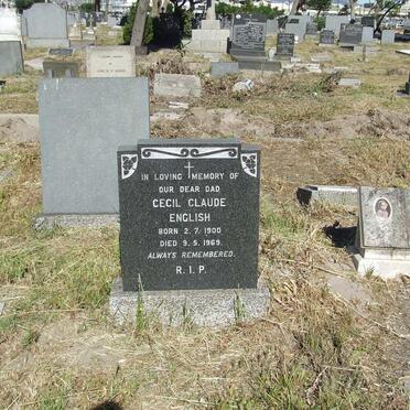 ENGLISH Cecil Claude 1900-1969