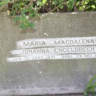 ENGELBRECHT Maria Magdalena Johanna 1871-1947