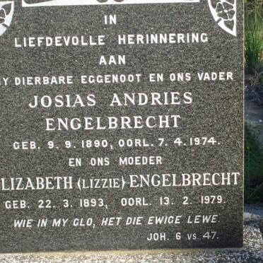 ENGELBRECHT Josias Andries 1890-1974 &amp; Elizabeth 1893-1979