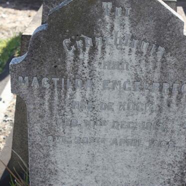 ENGELBRECHT Magtilda nee de KOCK 1819-1909