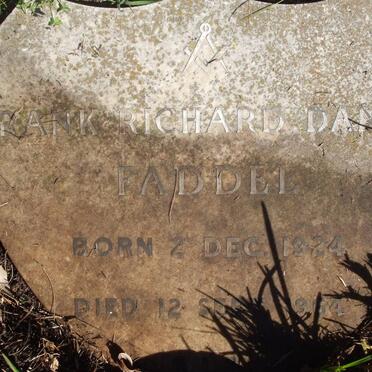 FADDEL Frank Richard Daniel 1924-1964
