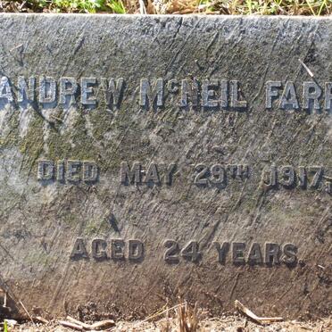 FARRER Andrew McNeil -1917
