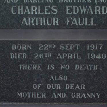FAULL Charles Edward Arthur 1917-1940
