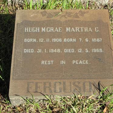 FERGUSON Hugh M Crae 1906-1948 &amp; Martha C. 1887-1968
