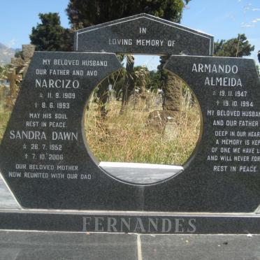 FERNANDES Narcizo 1909-1993 &amp; Sandra Dawn 1952-2006 :: FERNANDES Armando Almeida 1947-1994