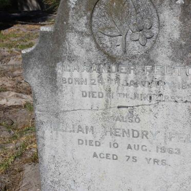 FELTON Alaxander 1849-1892 :: FELTON William Hendry -1963