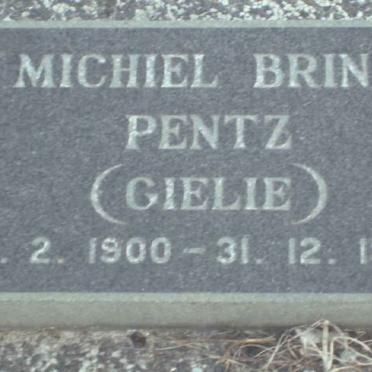 PENTZ Michiel Brink 1900-1985